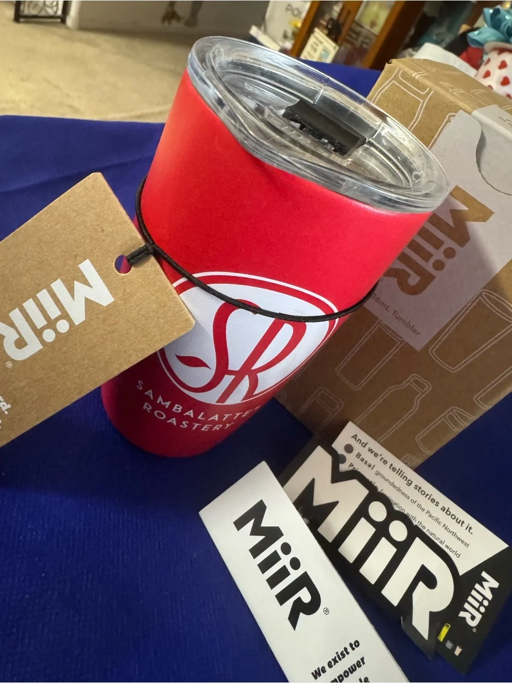MiiR Sambaltte Roastery Red hot/cold 8oz Tumbler - NWT comes in box Super Cute🥤
